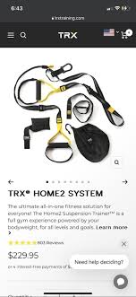 trx home 2 suspension trainer black