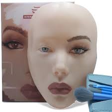 3d makeup practice face board silicone