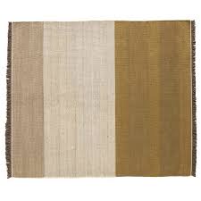 nanimarquina tres stripes ochre carpet