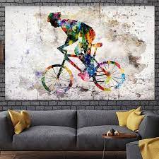 Bike Wall Art Motivational Wall Decor