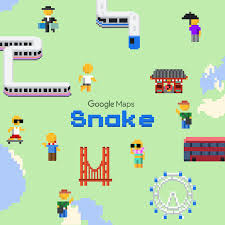 play snake on google maps