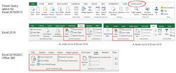 excel power query get and transform