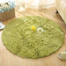 fluffy round rug carpets for living