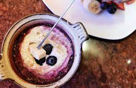 Blueberry Cheesecake Fondue gambar png