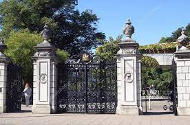 The Entrance Or Wrought Iron Gate Of