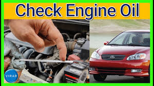 how to check engine oil level toyota