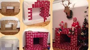 Diy Cardboard Faux Fireplace For