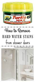 hard water stain remover shower doors