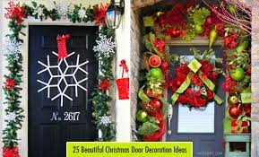 25 beautiful christmas door decorating