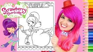 12 strawberry shortcake birthday party printable coloring. Coloring Strawberry Shortcake Plum Pudding Coloring Page Prismacolor Pencils Kimmi The Clown Youtube
