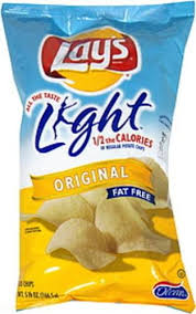 lays light fat free original potato