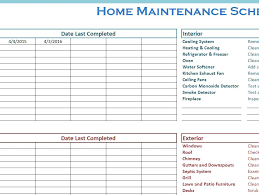 Home Maintenance Schedule