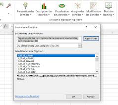 utiliser des fonctions xlstat