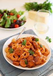 creamy smoked sausage tortellini the