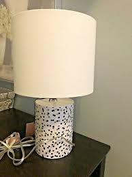 Brand New Kate Spade Table Lamp Confetti Dot Polka Shade Pink Gold Black Fun Ebay