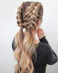Messy flipped braid and bun. 25 Seriously Easy Braids For Long Hair 2021 Update