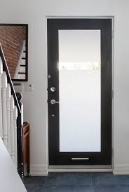 Frosted Entry Door With Strip Of Clear