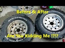 cleaning nasty aluminum wheels with