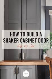 building shaker cabinet doors diy