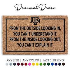 texas a m doormat from the outside