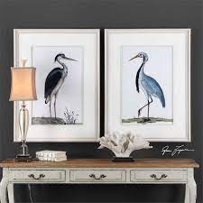 Shore Birds Framed Prints Wall Art Set