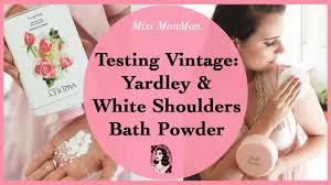 yardley and white shoulders bath powder