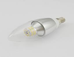 Wholesale Candelabra Led Triac Dimmable Crystal Light Bulb 6 Wat Warm White Light Bulb E12 Candelabra Base 110v 550 Lumens 2700 3200k Led Lights Torpedo Shape Sliver From China