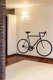Bicycle Silhouette Wall Decals By
