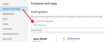 email signature in outlook 2023