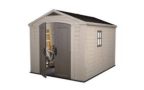 keter factor shed 8x11ft brown keter uk