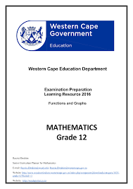 We will also learn how to label them. Mathematics Grade 12 Functions And Graphs Wced Eportal