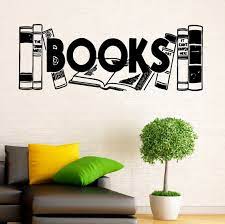 Wall Vinyl Decal Books Stickers Reading
