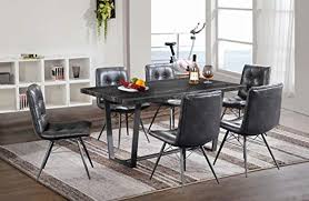 Merax dining table set, 6 piece wood kitchen table set home furniture table set with chairs. Marble Collection 7 Piece Dining Table And 6 Leather Chairs Dinette Table Chairs Antique Washed Oak Dining Table Dinette Tables Formal Dining Tables