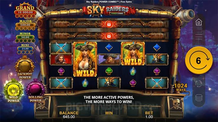 Sky Raiders Power Combo (All For One Studios) Slot Review & Demo