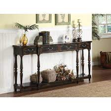 rectangle wood console table