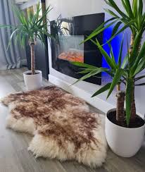 genuine sheepskin rug natural large