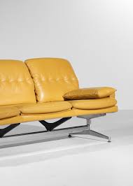 yellow leather sofa style charles and