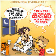 Image result for homework cartoon images