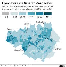 ___ satellite view and map of the city of manchester, united kingdom. Coronavirus England S Hotspots In Maps Bbc News