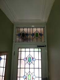 Stained Glass Door And Matching Transom