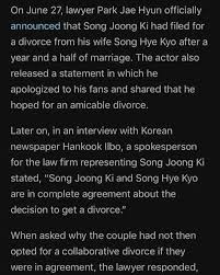 After a time if things get drawn out in a breakup it can get a bit comical i suppose especially when it comes to breakup the possessions you. ë°©íƒ„ì†Œë…„ë‹¨ ð¬ð©ðšð³ð³ Song Hyo Kyo Song Joongki Divorce Has Facebook