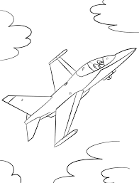 This jet coloring page will be very interesting to everyone who loves cool military technology. Military Fighter Jet 1 Coloring Page Free Printable Coloring Pages For Kids