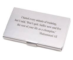 Free shipping on orders over $25 shipped by amazon +8. Metal Business Card Holder With Inspirational Quote Etsy