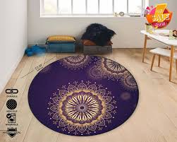 purple mandala rug design rug living