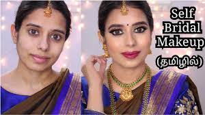 self bridal makeup in tamil