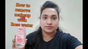 how to remove makeup with rose water