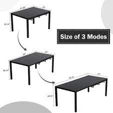 Adjustable Patio Dining Table