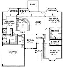 Double Master Bedroom House Plan