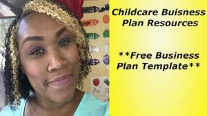 childcare business plan resources and