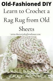 crochet a rag rug for beginners the